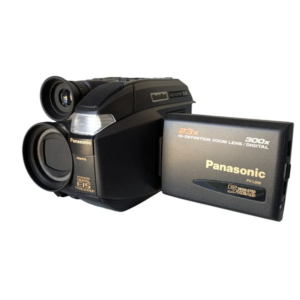 Panasonic PV-L858D Palmcorder PalmSight VHS-C Camcorder For Parts Very Clean